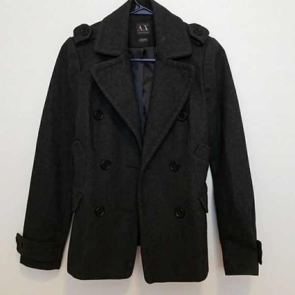 armani exchange peacoat